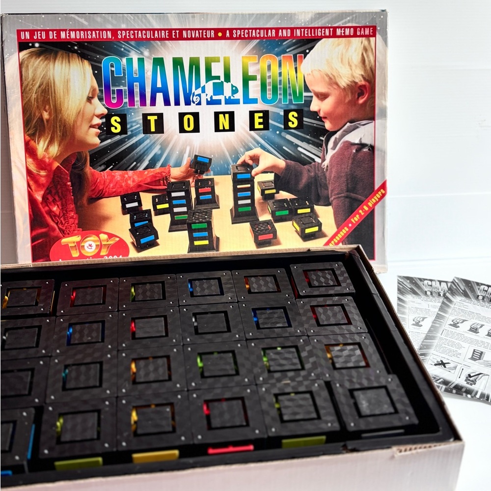 Chameleon Stones Memory Game 2003 Vintage Board Game